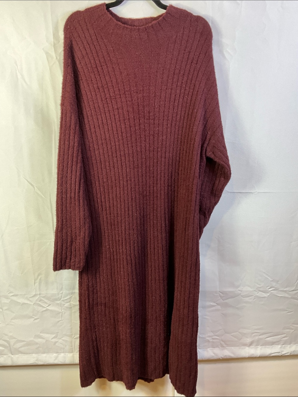 aerie Ribbed Long Sleeve Soft Sweater Maxi Dress Size XXL New